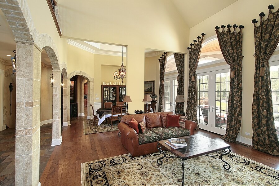 Living room in elegant home